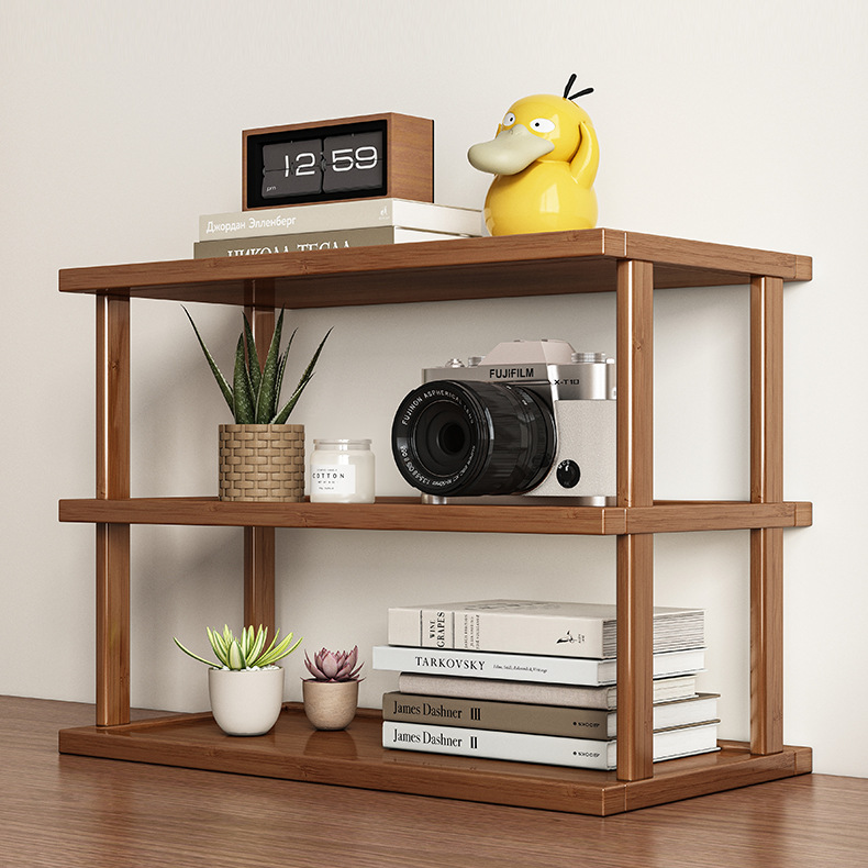 Multi-layer Desktop Organizer, Mini Bookshelf for Office & Kitchen Countertop