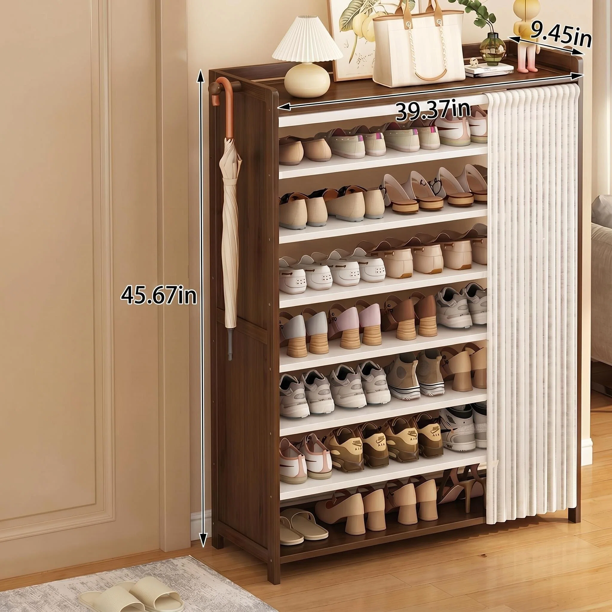Compact Dustproof Simple Shoe Cabinet, Home Entryway Storage