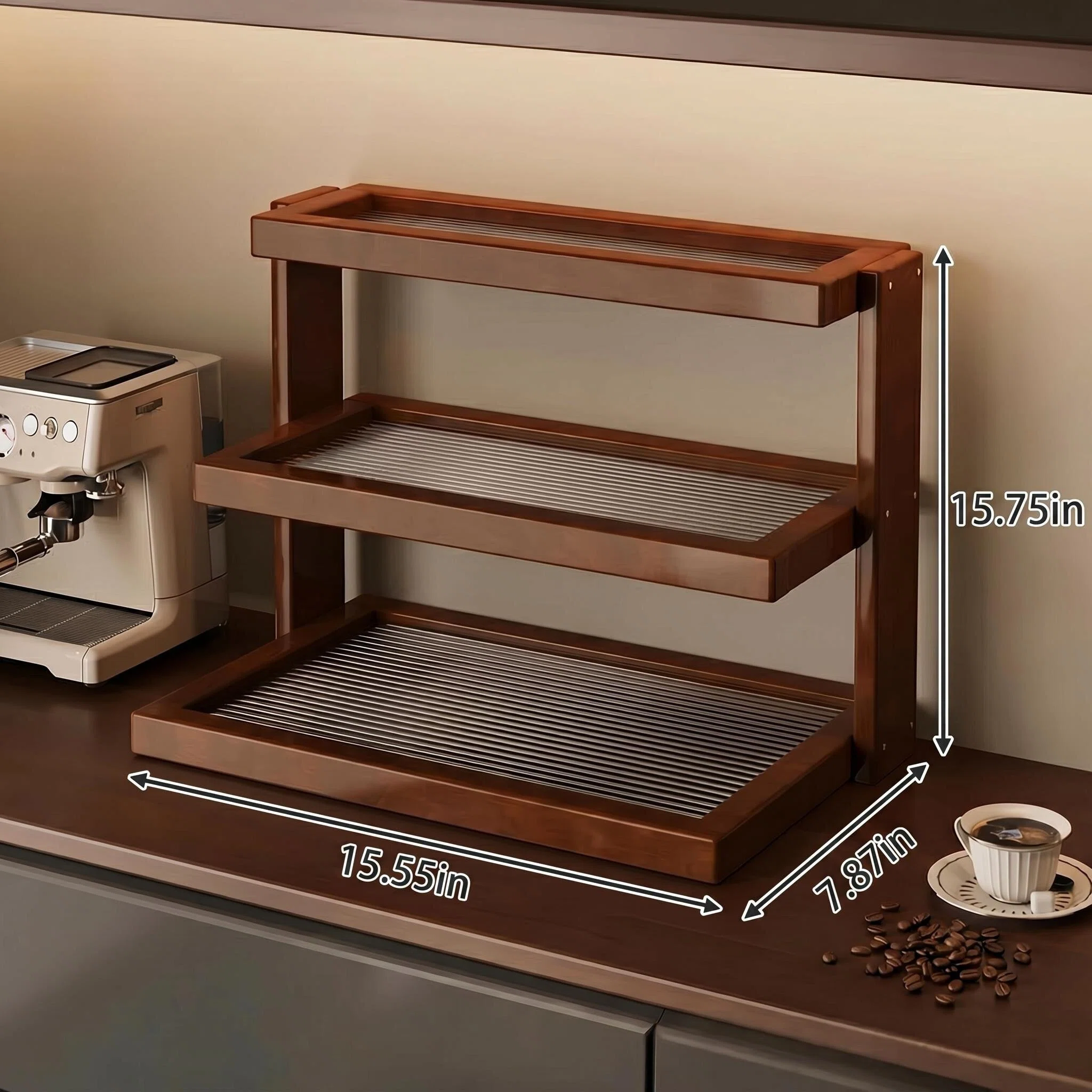 Elegant Style Acrylic Multi-layer Desktop Storage Rack