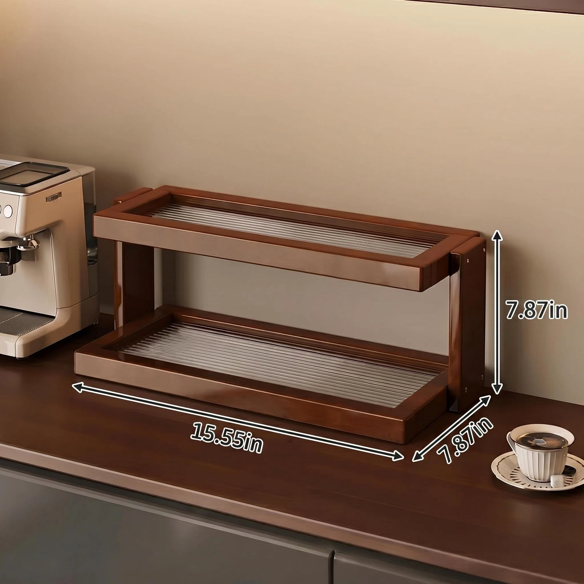 Elegant Style Acrylic Multi-layer Desktop Storage Rack
