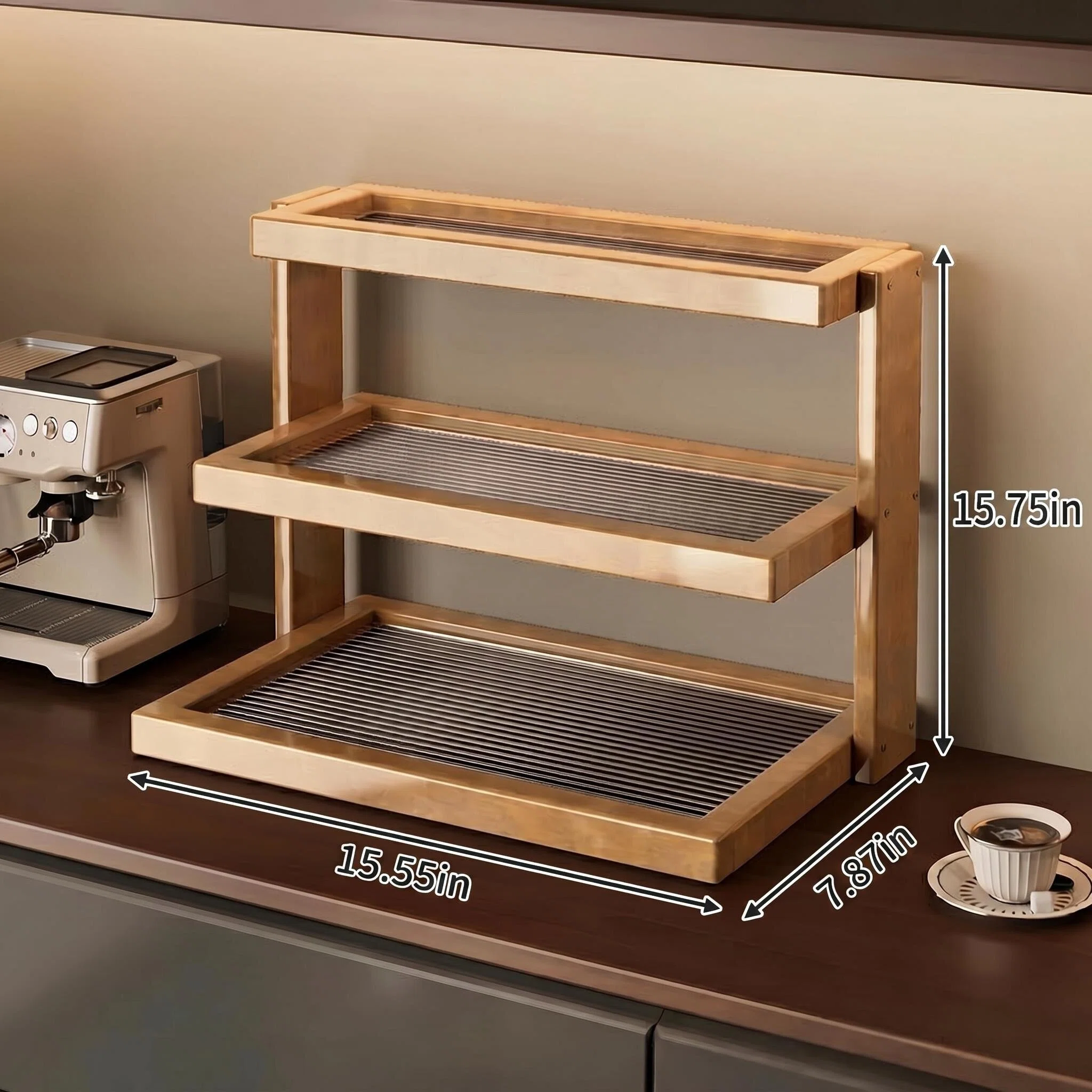 Elegant Style Acrylic Multi-layer Desktop Storage Rack