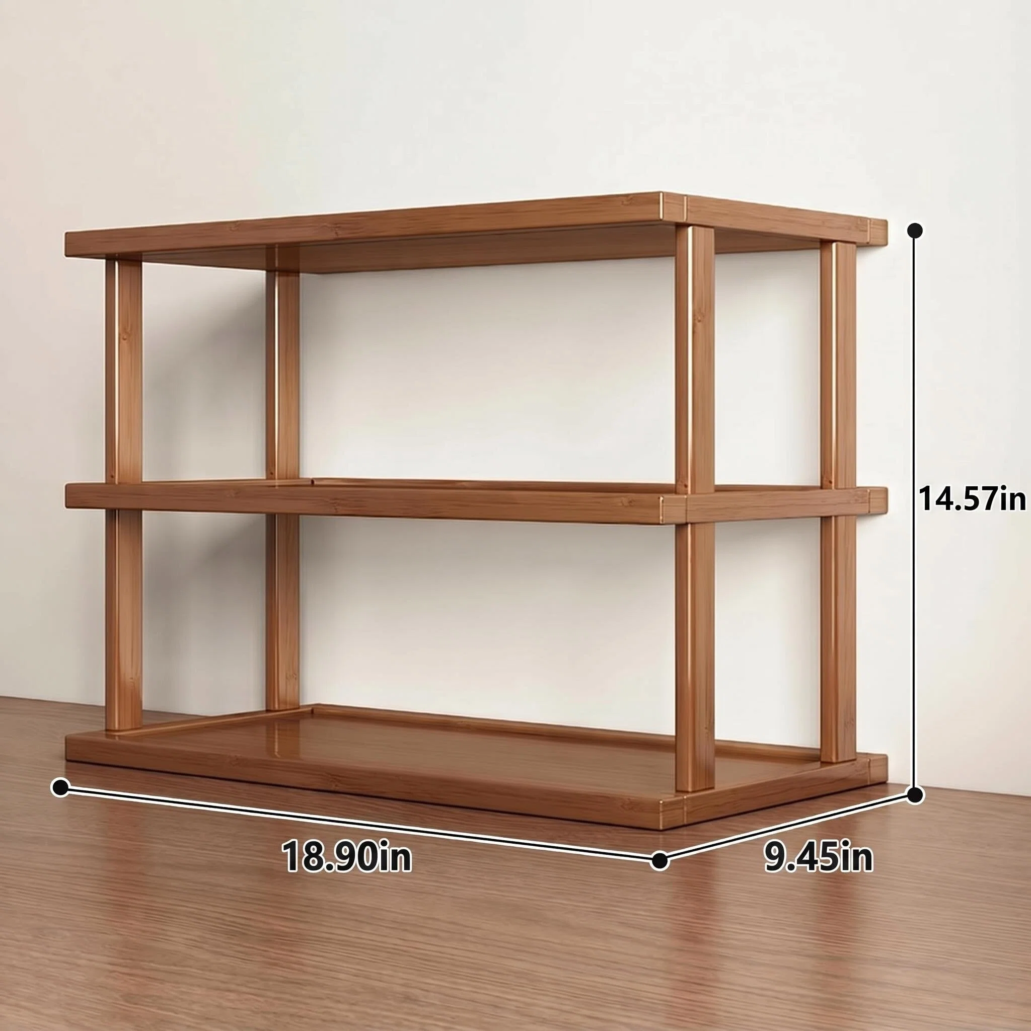 Multi-layer Desktop Organizer, Mini Bookshelf for Office & Kitchen Countertop