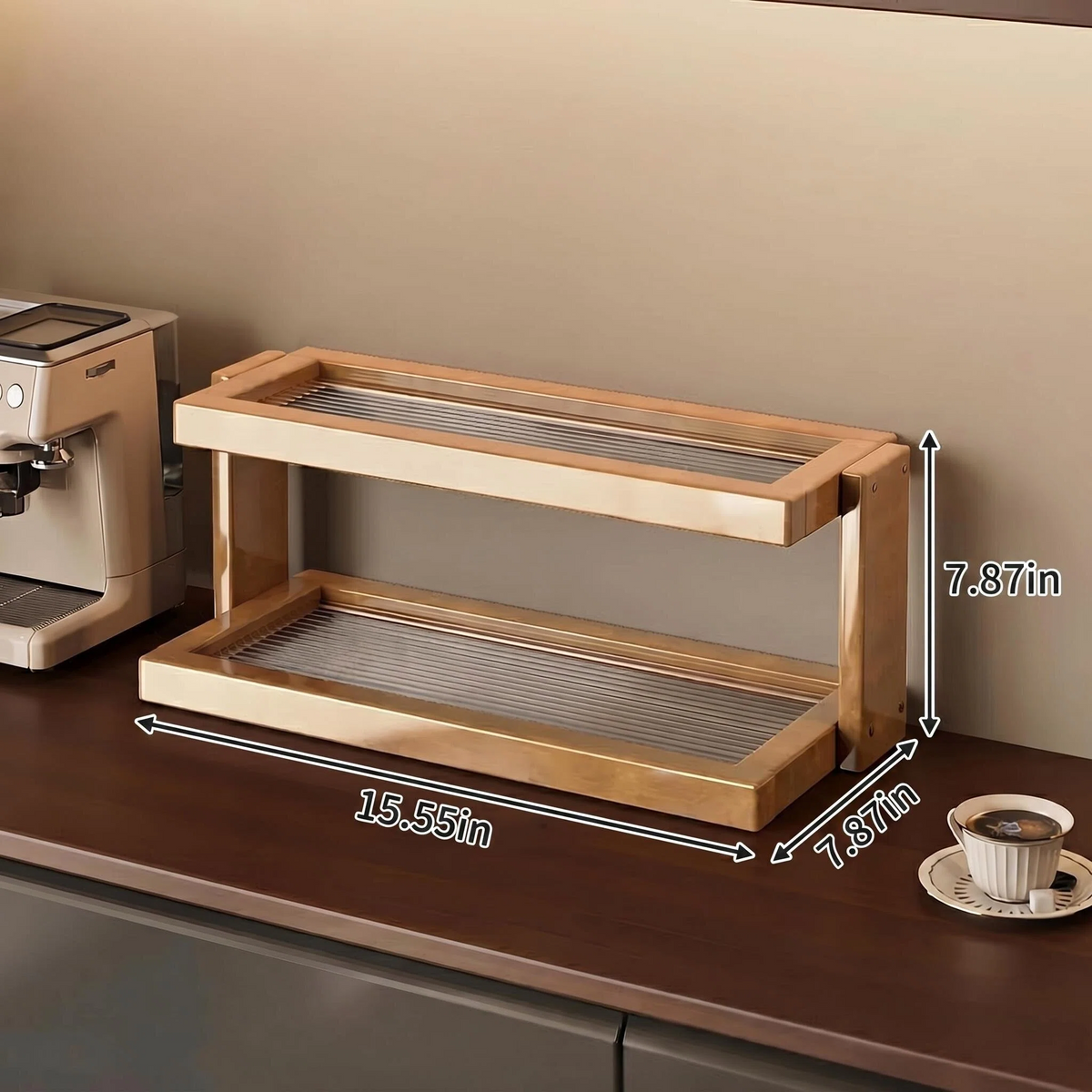 Elegant Style Acrylic Multi-layer Desktop Storage Rack